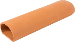 Mallehule Lang rund lys brun lukket en ende - 31x8,3x5,1cm